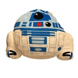 Star Wars R2-D2 Plush Pillow Soft Stuffed Toy Blue White Round Droid